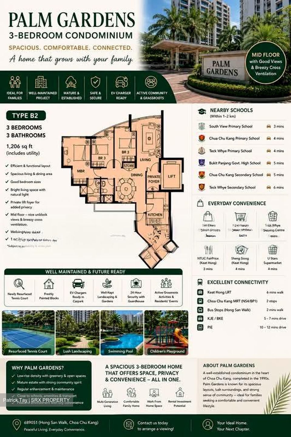 Palm Gardens (D23), Condominium #580752881